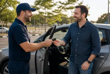 Chaveiro abrindo um carro em Ribeirão Pires com ferramentas de especialidade.